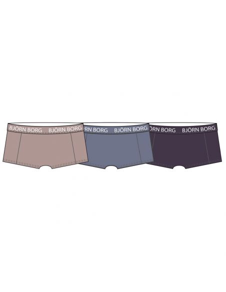 Bjorn Borg Meisjes 3Pack BB Mia Zebra Minishorts