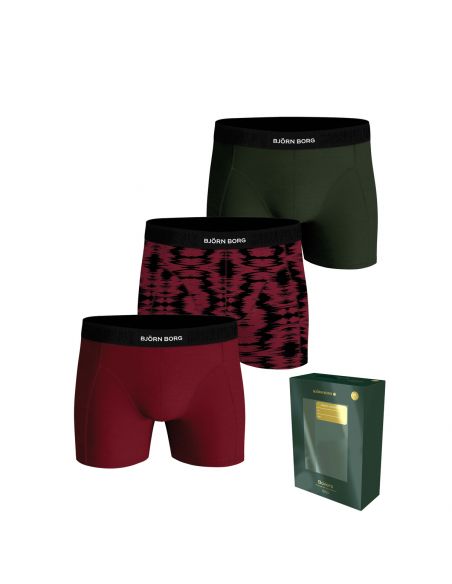 Bjorn Borg Heren Boxershorts 3Pack Premium Cotton Stretch Holiday MP001