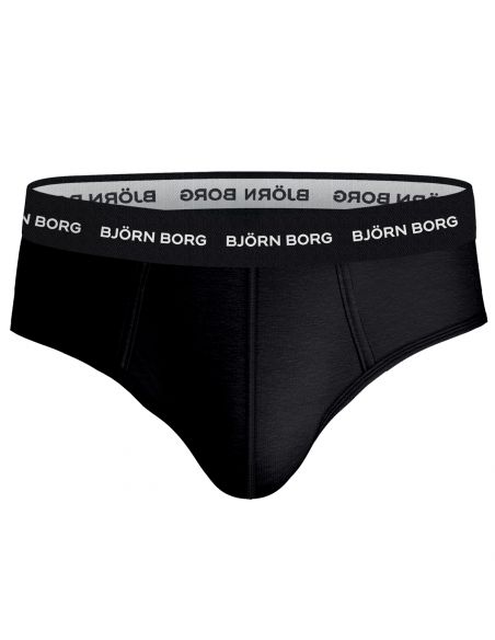 Bjorn Borg Heren Slips 3Pack Cotton Stretch Pure Black MP001