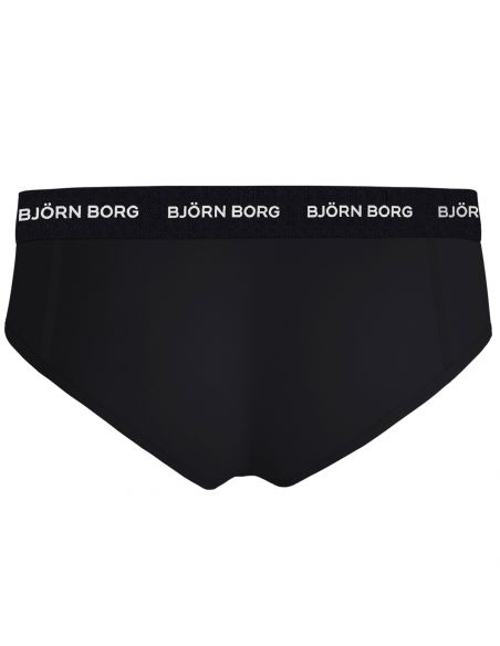 Bjorn Borg Heren Slips 3Pack Cotton Stretch Pure Black MP001