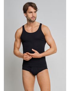 Schiesser Classic Singlet Black 2