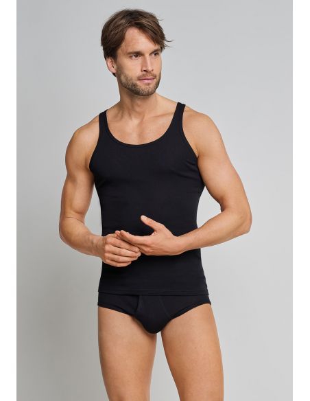 Schiesser Classic Singlet Black