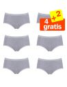 Sloggi Basic Midi Slip 6 pack Grijs 4+2 gratis
