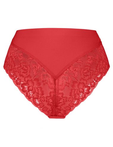 Ten Cate Secrets Lace Brazilian High Waist Rood