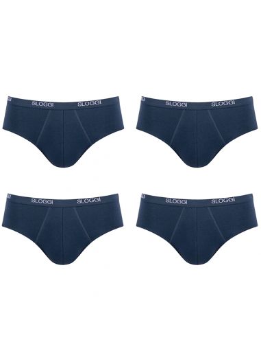 Sloggi Men Basic Midi 4 pack Donkerblauw 3+1 Gratis