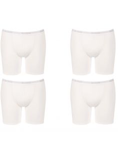 Sloggi Men Basic Long Boxershort 4 pack Wit 3+1 Gratis