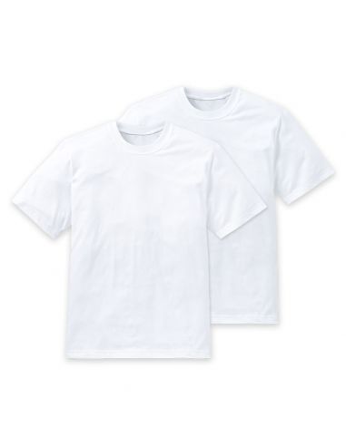 Schiesser Essential American T-Shirt 2Pack White