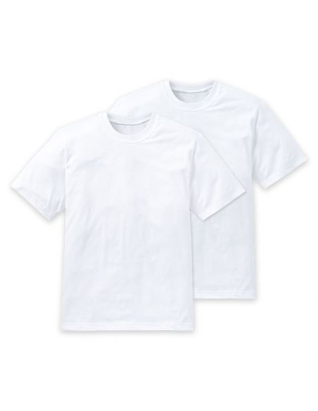 Schiesser Essential American T-Shirt 2Pack White