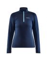 Craft Dames Thermo Fleece Shirt CORE Gain Midlayer Blaze Navy