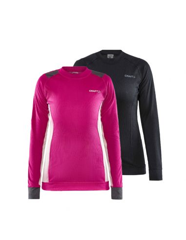 Craft Dames Thermo T-shirt Longsleeve CORE DRY 2Pack Black Fame