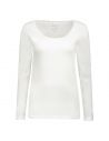 Gino Santi Dames Thermo Shirt lace Lange Mouw Wit