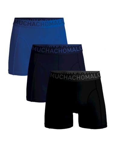 MuchachoMalo Heren Boxershorts Microfiber 3Pack Zwart Navy Blauw 15