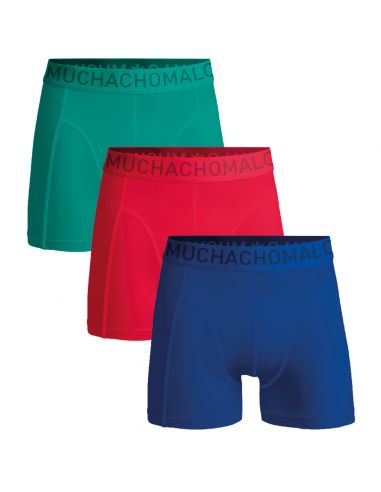 MuchachoMalo Heren Boxershorts Microfiber 3Pack Rood Groen Blauw 14