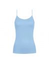 MEY Dames Emotion Top Spaghetti Hemd Angel Blue 55201