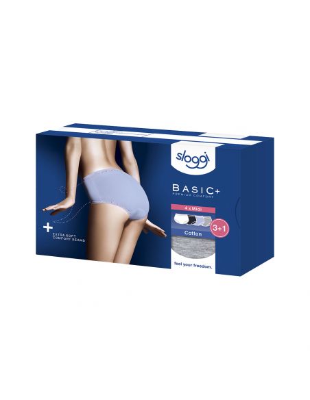 Sloggi Basic Midi Slip 4 pack C4P V015 3+1 gratis