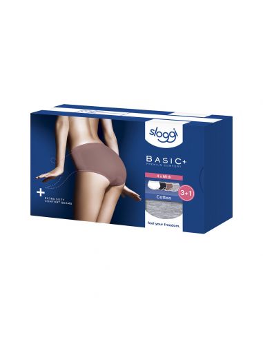 Sloggi Basic Midi Slip 4 pack C4P V016 3+1 gratis