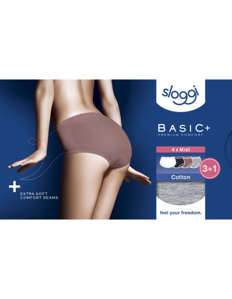 Sloggi Basic Midi Slip 4 pack C4P V016 3+1 gratis