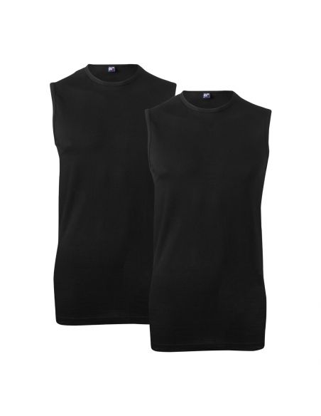 Alan Red Sleeveless Shirt Montana 2Pack Zwart