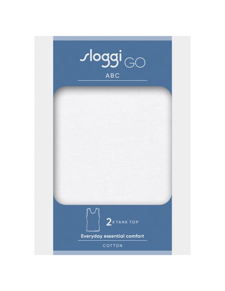 Sloggi Men GO ABC 2.0 Tank Top 2pack Wit