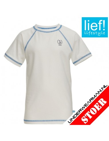 Lief! T-Shirt White Kinderondergoed