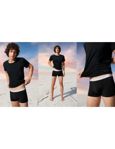 Sloggi Men GO ABC 2.0 T-shirt 2pack Zwart