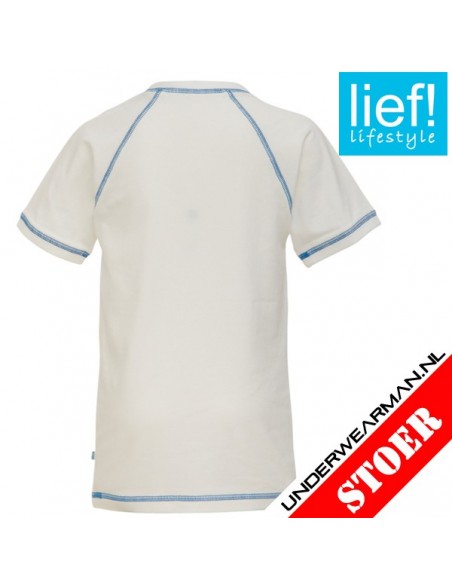 Lief! T-Shirt White Kinderondergoed