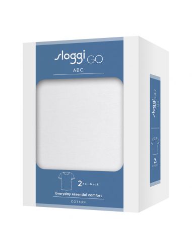 Sloggi Men GO ABC 2.0 T-shirt 2pack Wit