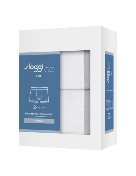 Sloggi Men GO ABC 2.0 Short 2Pack Wit