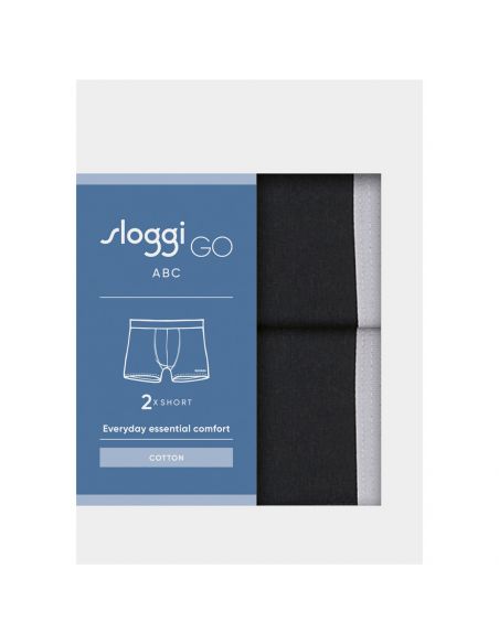 Sloggi Men GO ABC 2.0 Short 2Pack Zwart