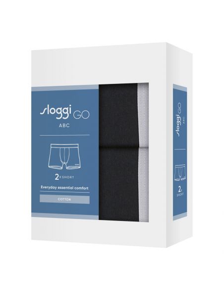 Sloggi Men GO ABC 2.0 Short 2Pack Zwart