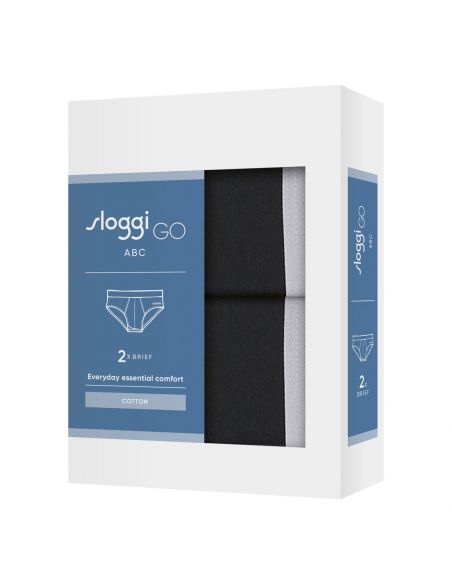 Sloggi Men GO ABC 2.0 Brief 2Pack Zwart