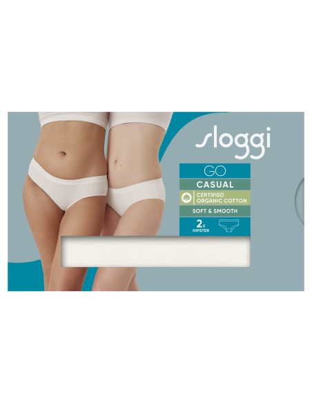 Sloggi Dames GO Casual Hipster 2Pack Ivoor