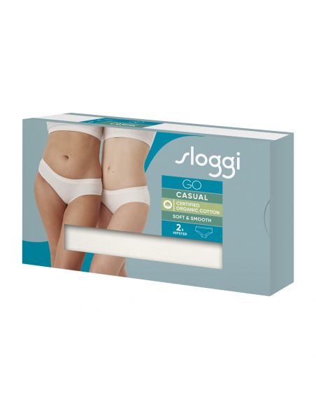 Sloggi Dames GO Casual Hipster 2Pack Ivoor