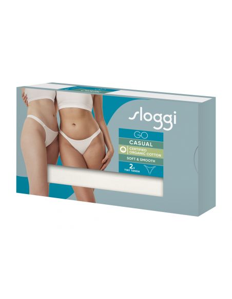 Sloggi Dames GO Casual Tiny Tanga 2Pack Ivoor