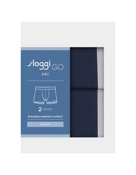 Sloggi Men GO ABC 2.0 Short 2Pack Blauw