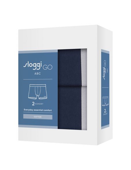 Sloggi Men GO ABC 2.0 Short 2Pack Blauw