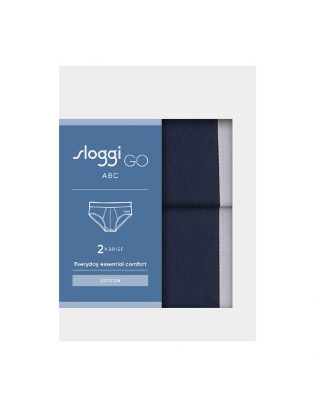 Sloggi Men GO ABC 2.0 Brief 2Pack Blauw