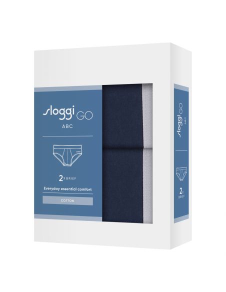 Sloggi Men GO ABC 2.0 Brief 2Pack Blauw