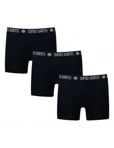 Gino Santi Heren Boxershort Comfort Cotton 3-pack Zwart