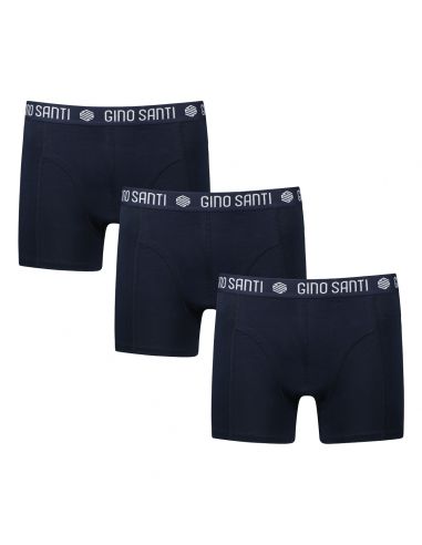 Gino Santi Heren Boxershort Comfort Cotton 3-pack Navy