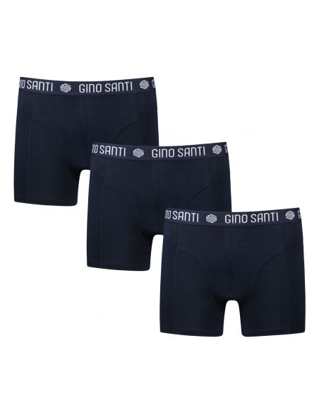 Gino Santi Heren Boxershort Comfort Cotton 3-pack Navy