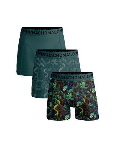 MuchachoMalo Heren Boxershorts 3Pack Snakey