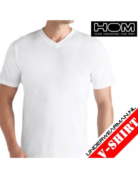 HOM Hilary V-Shirt White