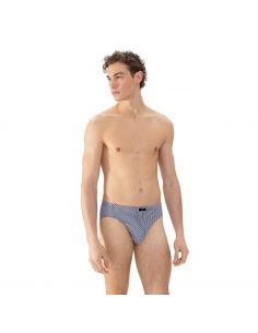MEY Heren Jazz Pants Blue Geo Yacht Blue 2120030 2