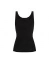 MEY Dames Singlet top zwart SERIE SUPERFINE ORGANIC 25816