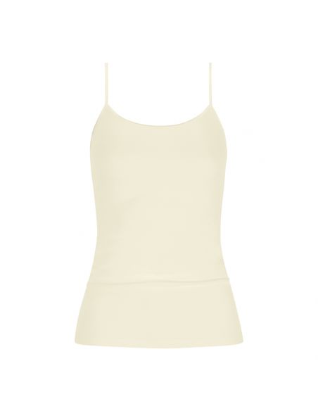 MEY Dames Emotion Top Spaghetti Hemd Champagne 55201