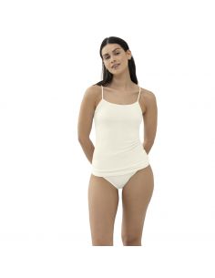 MEY Dames Emotion Top Spaghetti Hemd Champagne 55201 2