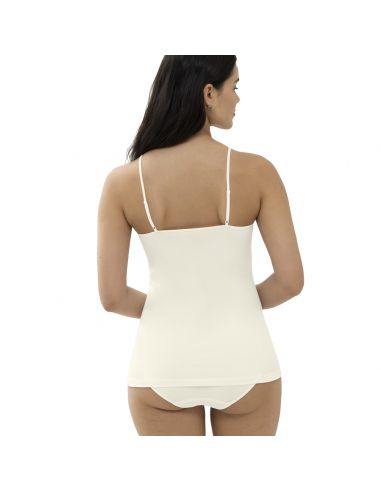 MEY Dames Emotion Top Spaghetti Hemd Champagne 55201