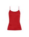 MEY Dames Emotion Top Spaghetti Hemd Rubin Red 55201