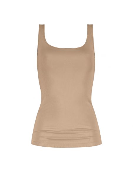 MEY Dames Emotion Top Sporty Hemd Cream Tan 55204